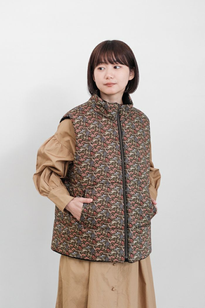 ポルテデブトン　リバティ Porter des boutons ポルテデブトン リバティリバーシブルベスト(24AW