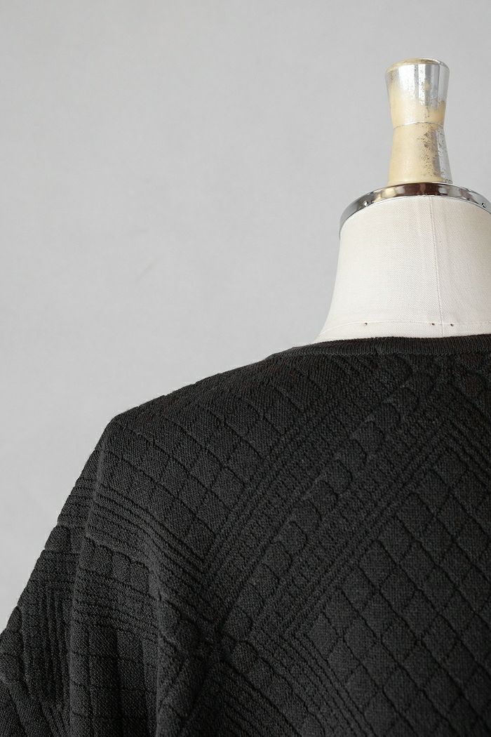 Porter des boutons ポルテデブトン キルト柄ニットジャケット(24AW