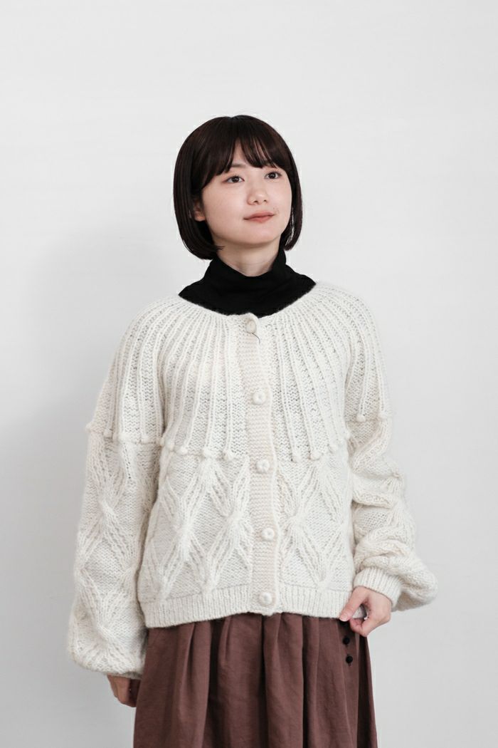 美品 ポルテデブトン Porter des boutons フェアアイル柄ニット Porter des boutons ポルテデブトン 手編み2wayニット(24AW) | T.T. GARRET