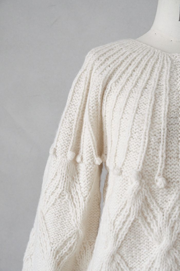 Porter des boutons ポルテデブトン 手編み2wayニット(24AW) | T.T. GARRET