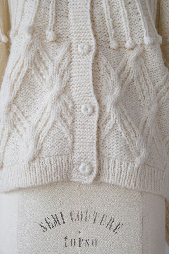 Porter des boutons ポルテデブトン 手編み2wayニット(24AW) | T.T. GARRET