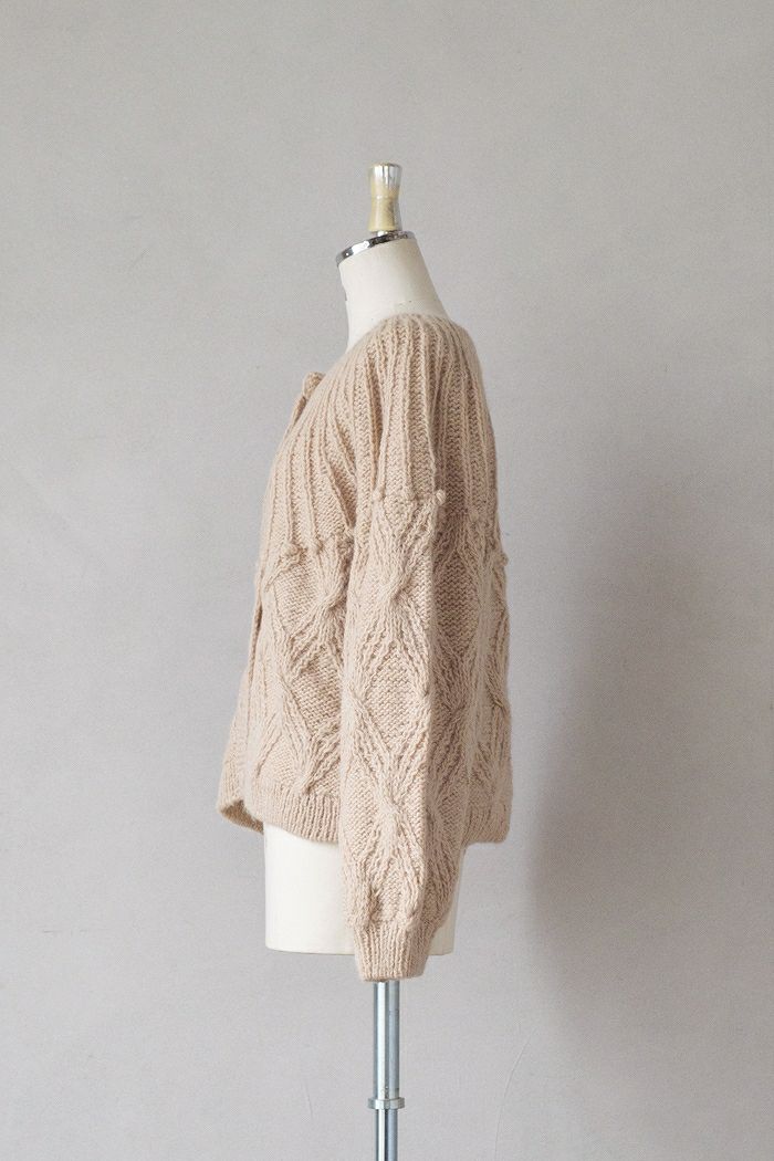 美品 ポルテデブトン Porter des boutons フェアアイル柄ニット Porter des boutons ポルテデブトン 手編み2wayニット(24AW) | T.T. GARRET