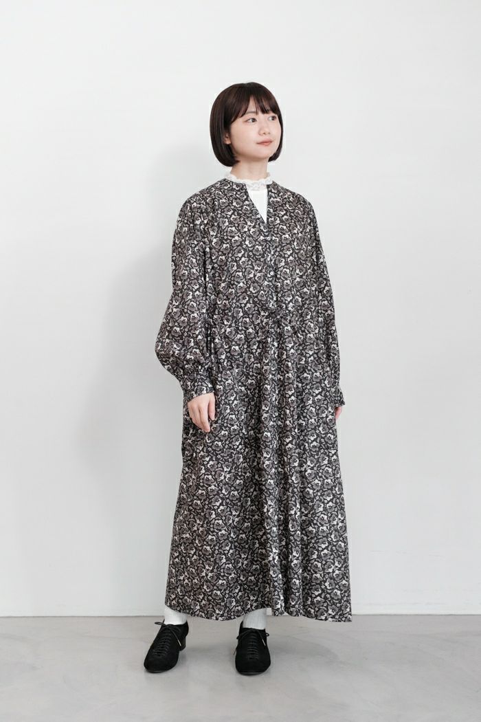 Porter des boutons ポルテデブトン LIBERTY PRINTシャツドレス(24AW) | T.T. GARRET