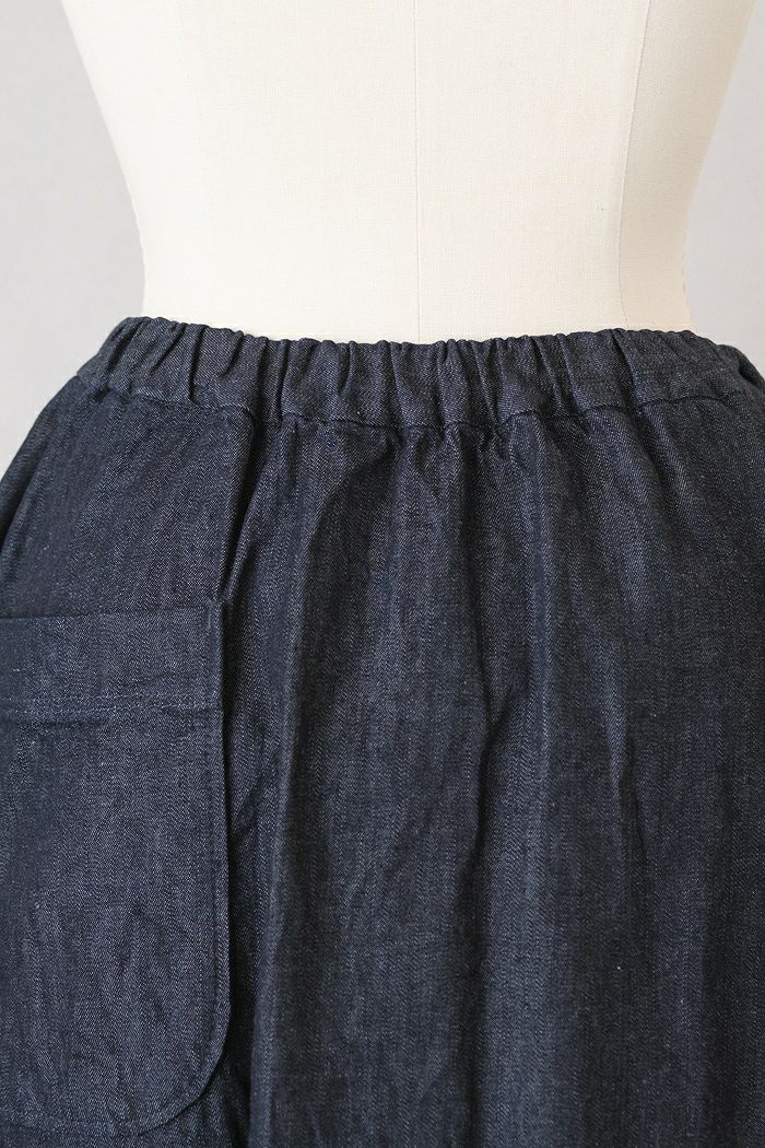 週末限定値下げbulle de savon 7oz denim コクーンスカート AMBIDEX Store 〇 7oz denim コクーンスカート(F インディゴ