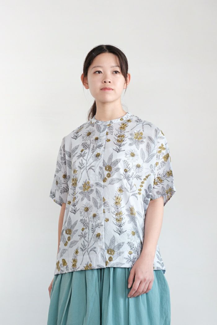 marble SUD マーブルシュッド サンカヨウ ストリングシャツ(24SS  