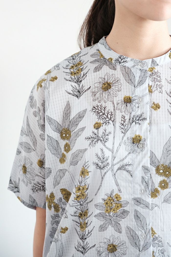 マーブルシュッド☆25SSブラウス marble SUD マーブルシュッド herbs WIDE ブラウス(25SS) | T.T. GARRET