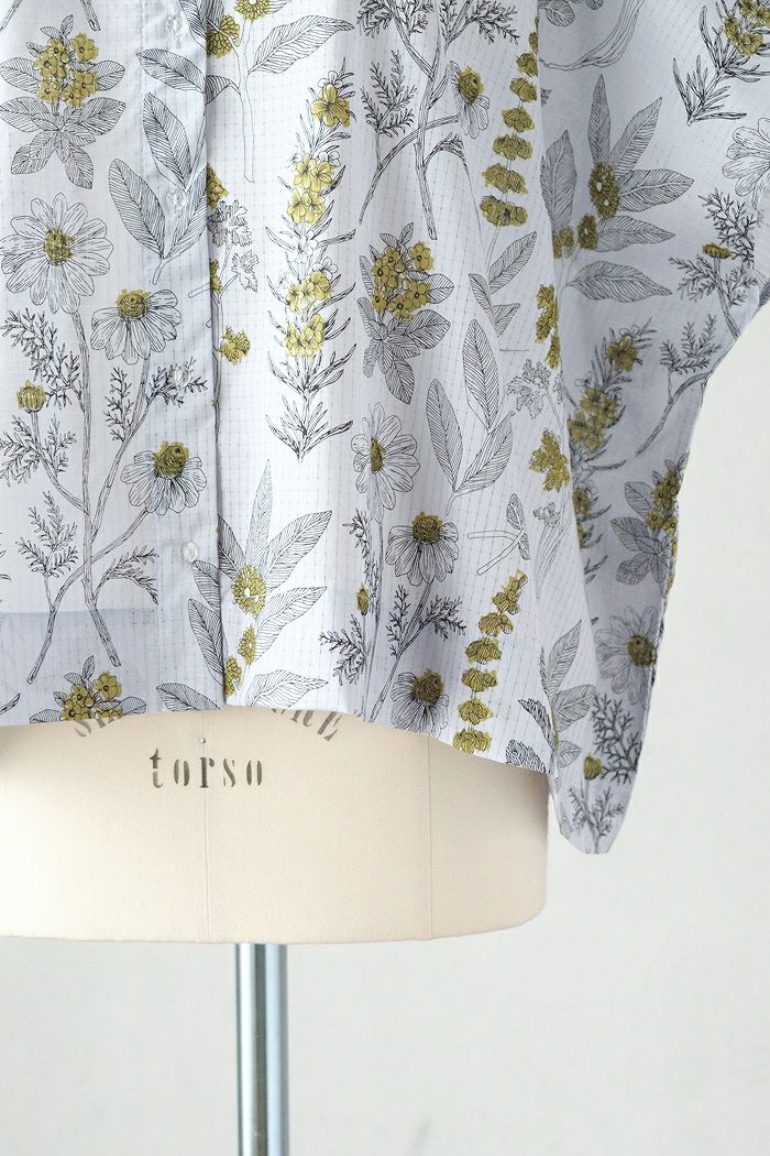 marble SUD マーブルシュッド herbs WIDE ブラウス(25SS) | T.T. GARRET