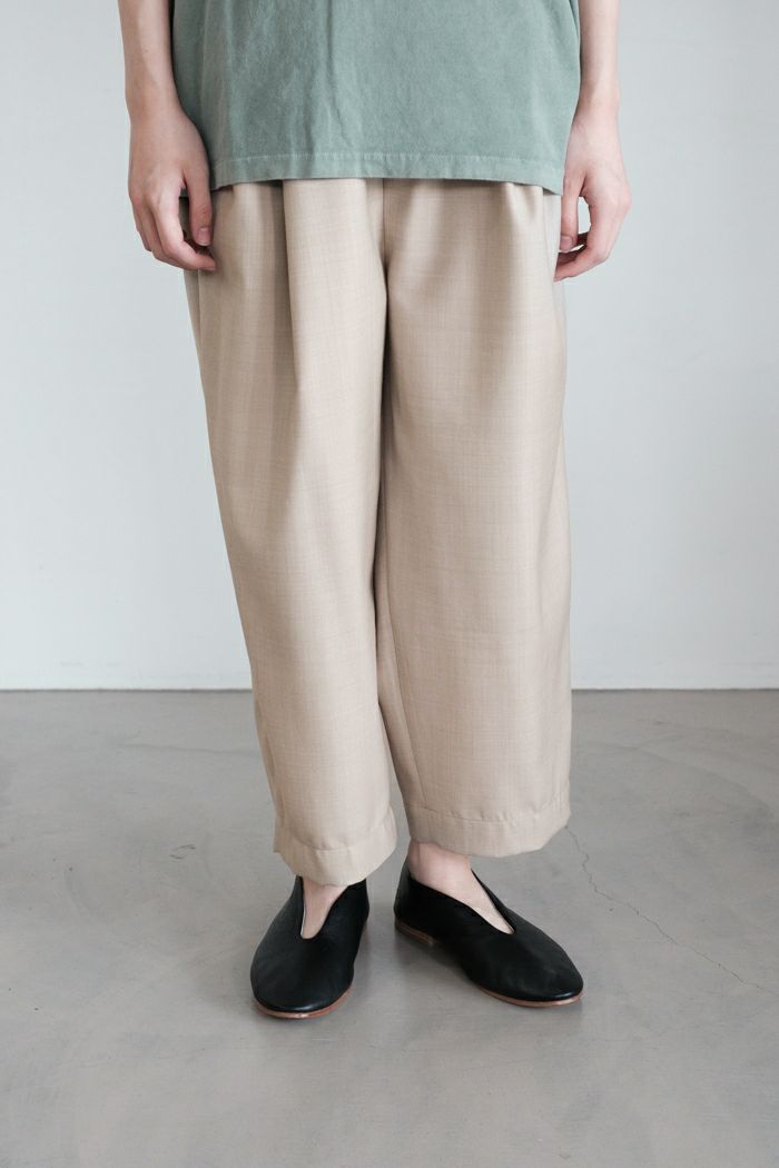 Dulcamara ドゥルカマラ <br>よそいきタックワイドパンツ(25SS)