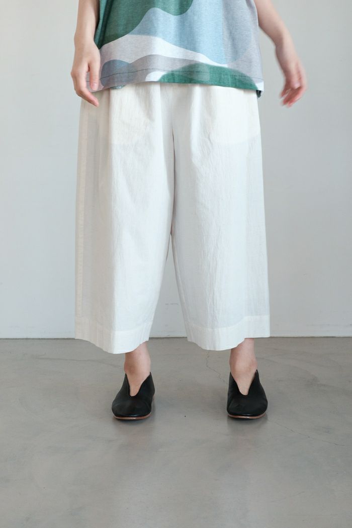 Dulcamara ドゥルカマラ <br>ワイドイージーアンクルシャツパンツ(25SS)