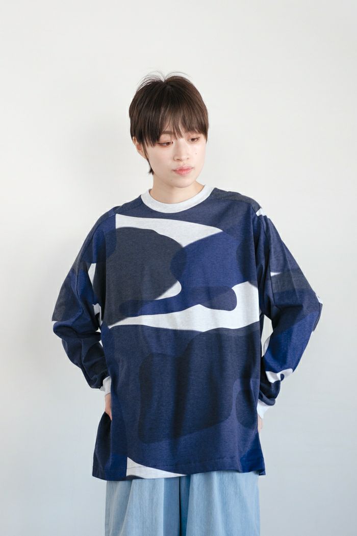 Dulcamara ドゥルカマラ <br>リキッドバブルヨークスリーブロングTシャツ(25SS)