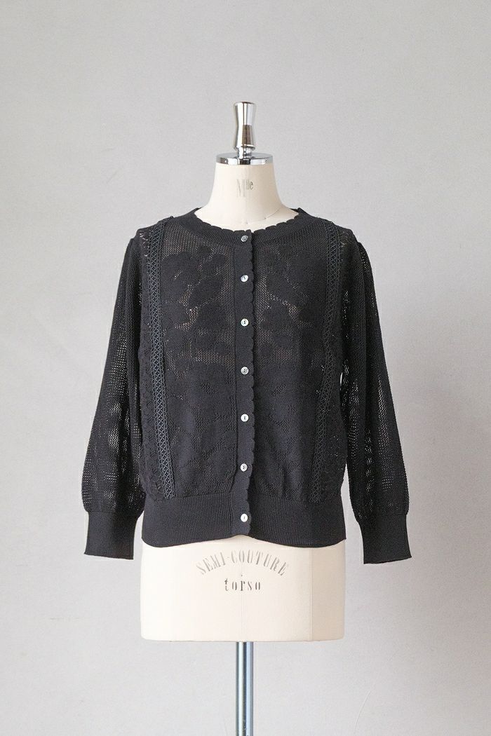 marble SUD マーブルシュッド <br>透かし Flowerカーディガン(25SS)