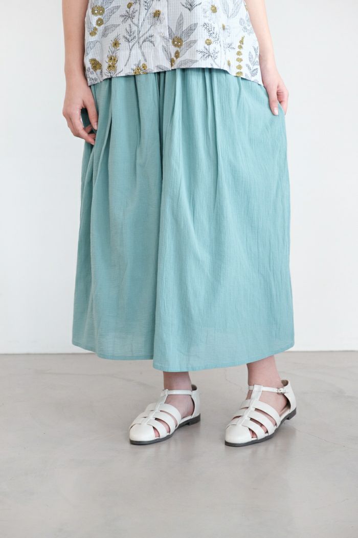 marble SUD マーブルシュッド <br>楊柳 ギャザーハカマパンツ(25SS)