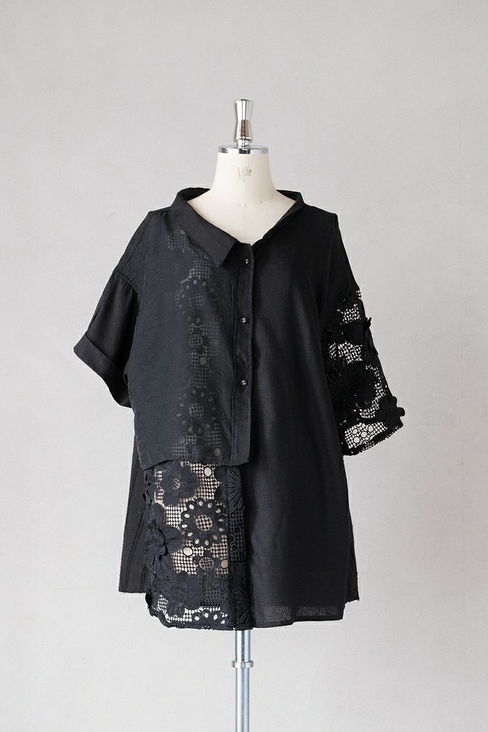 bedsidedrama ベッドサイドドラマ <br>Freehands Patern Shirt (25SS)