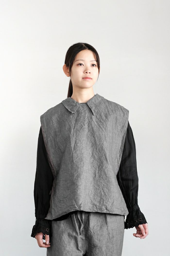 ROBE de PEAU ローブデポー <br>サイドオープン2WAYジレ(25SS)
