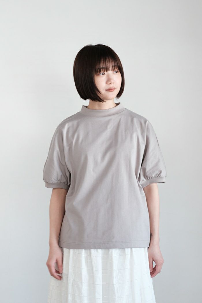MAGALI マガリ <br>天竺コットン・ギャザースリーブ・カットソー(25SS)