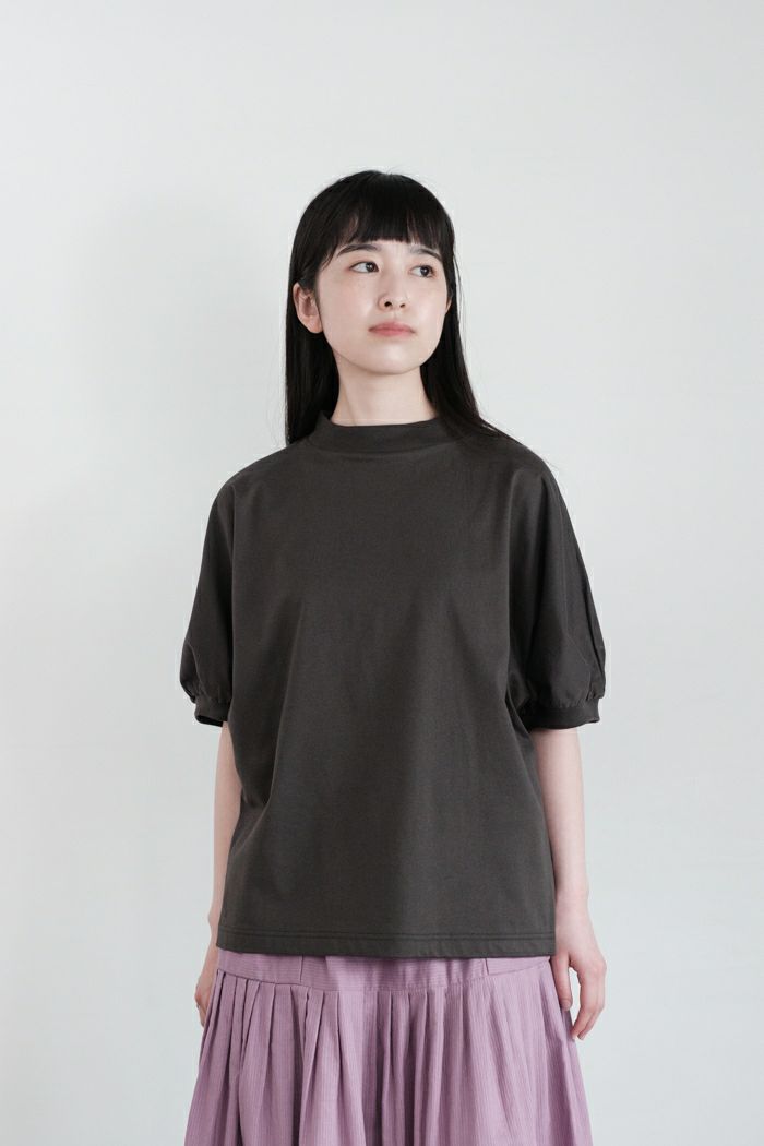 MAGALI マガリ <br>天竺コットン・ギャザースリーブ・カットソー(25SS)