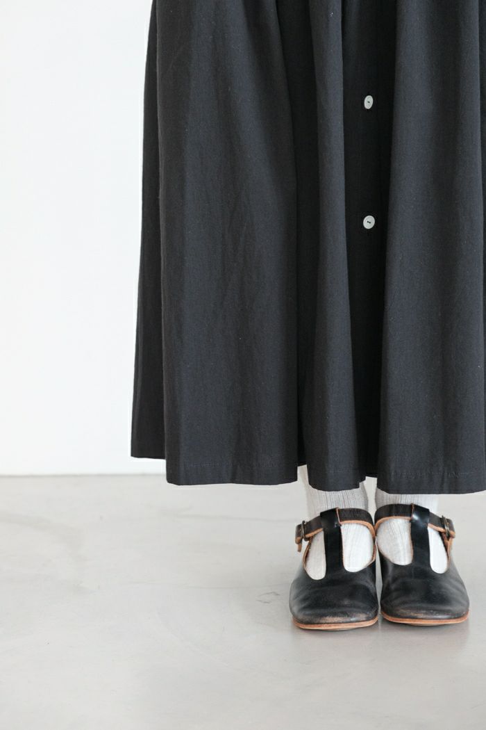 MAGALI マガリ 天日干しコットン・スクエアカラー・ワンピース(25SS