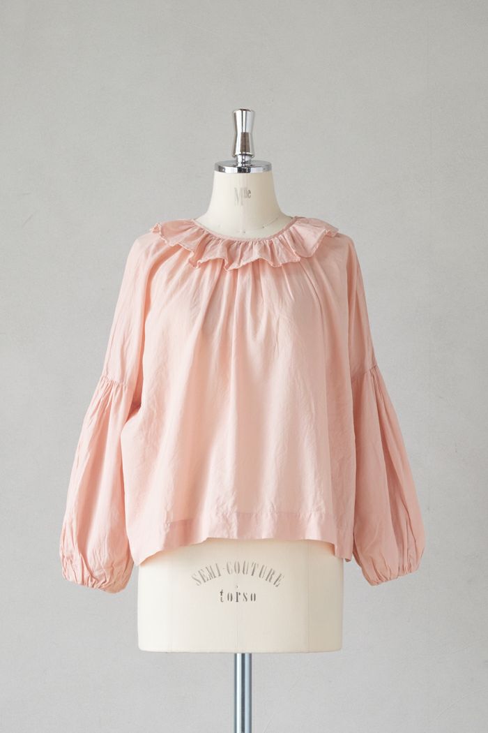 Gauze# ガーゼ <br>アンティーク ピエロカラー ブラウス(25SS)
