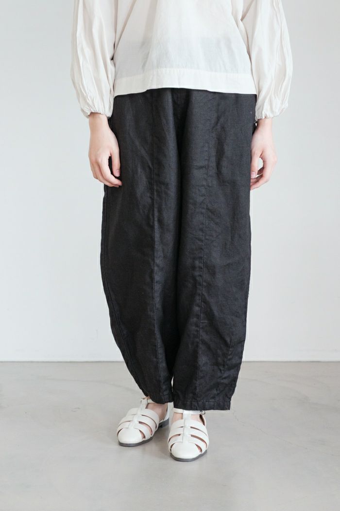 Gauze# ガーゼ ナチュラルドライリネン新ルーミーパンツ(25SS