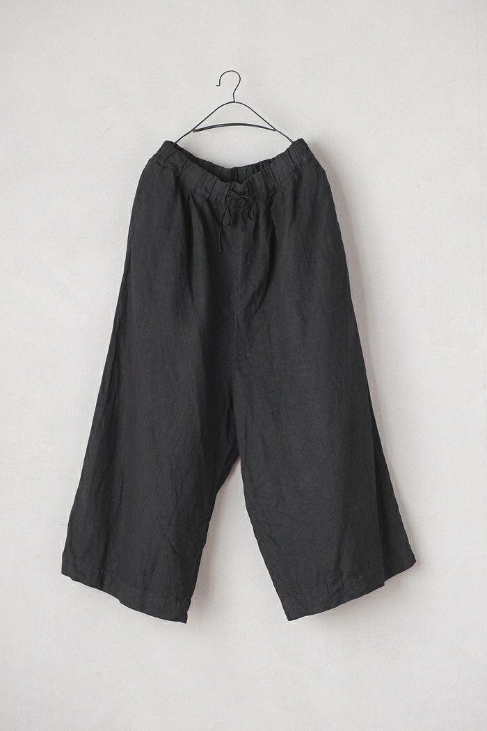 Gauze# ガーゼ <br>ナチュラルドライリネン新ルーミーパンツ(25SS)
