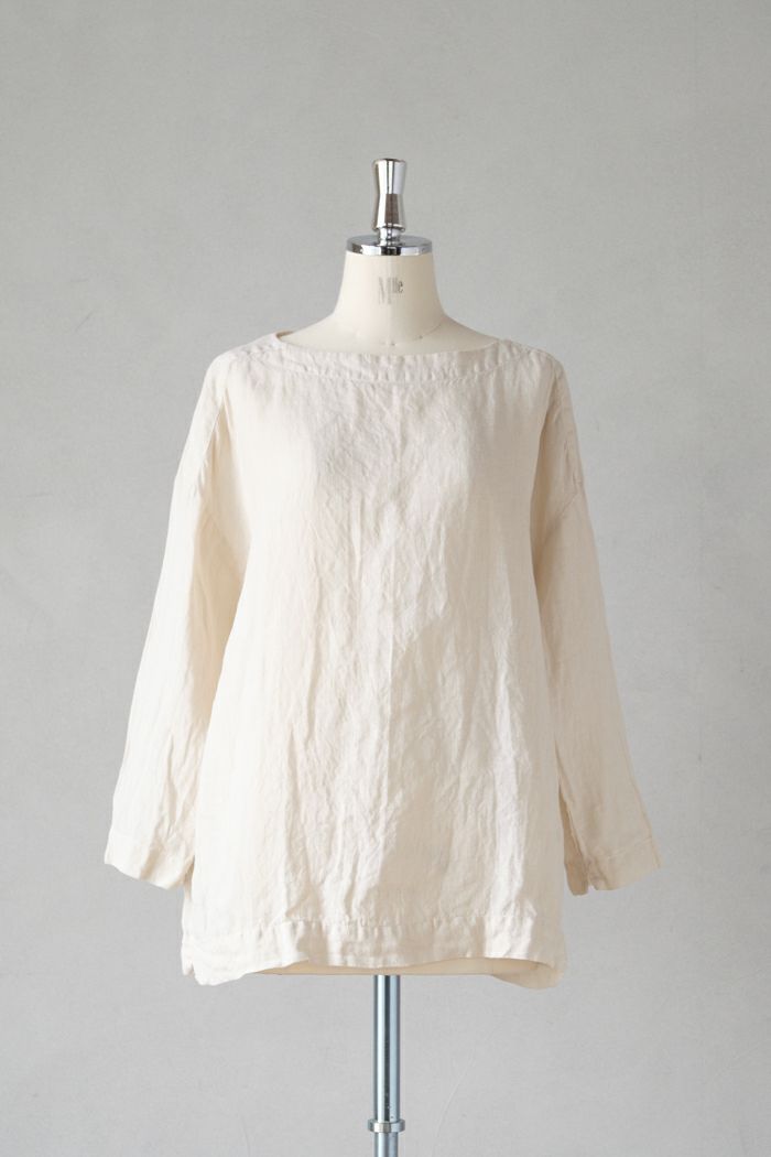 Gauze# ガーゼ <br>オーガニックベルギーリネンシンプリー プルオーバー(25SS)