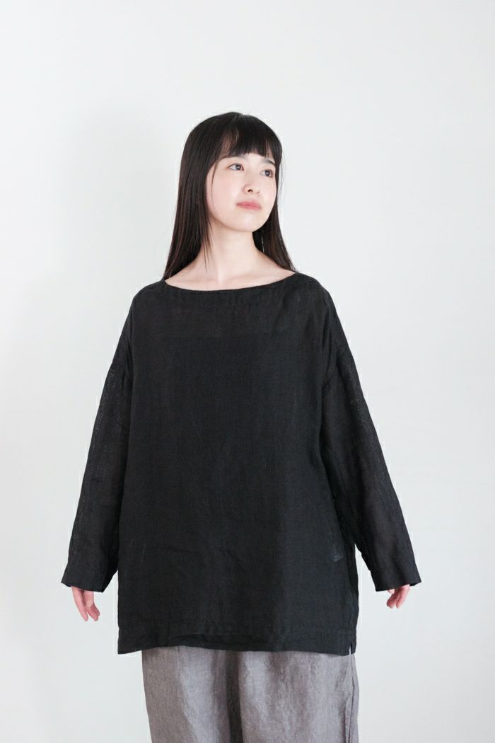 Gauze# ガーゼ <br>オーガニックベルギーリネンシンプリー プルオーバー(25SS)