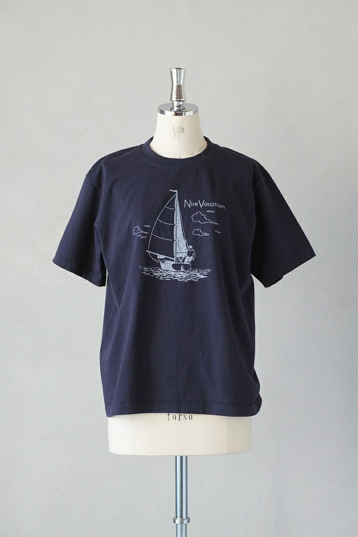 PAR ICI パーリッシィ <br>わんこと休日 半袖プルオーバー(25SS)