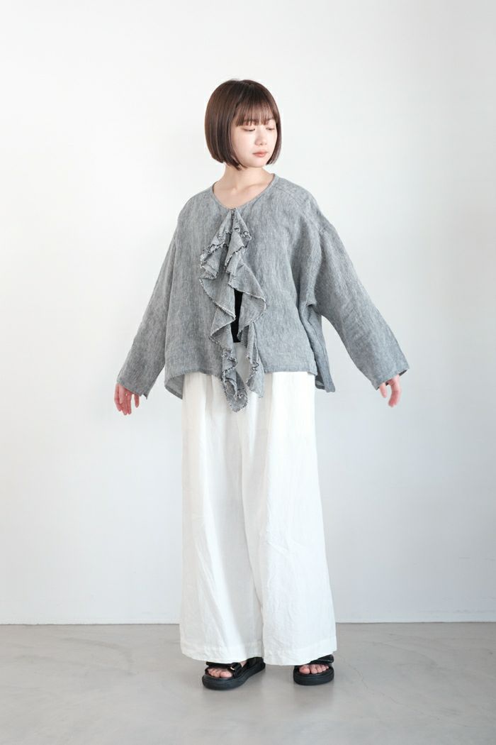 Laboratory ラボレイトリー クワイエットフリルブラウス(25SS