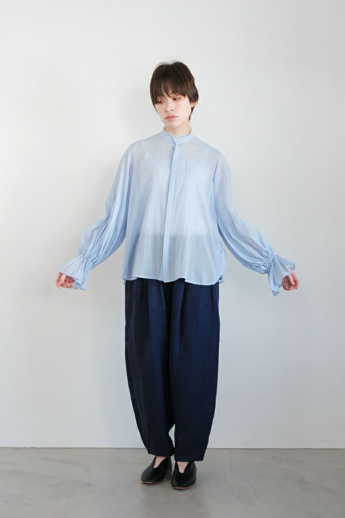suzuki takayuki スズキタカユキ <BR>bishop-sleeve blouse(25SS)