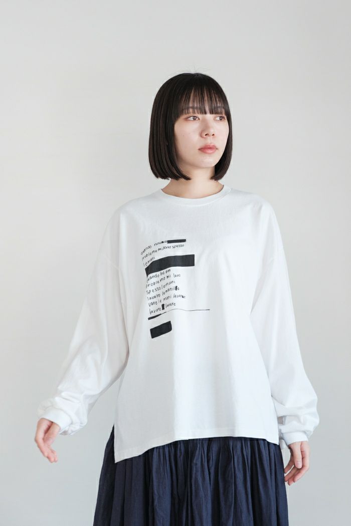 ARTE POVERA アルテポーヴェラ <BR>ギルダン RE-「lavare le mani」ロンT(25SS)