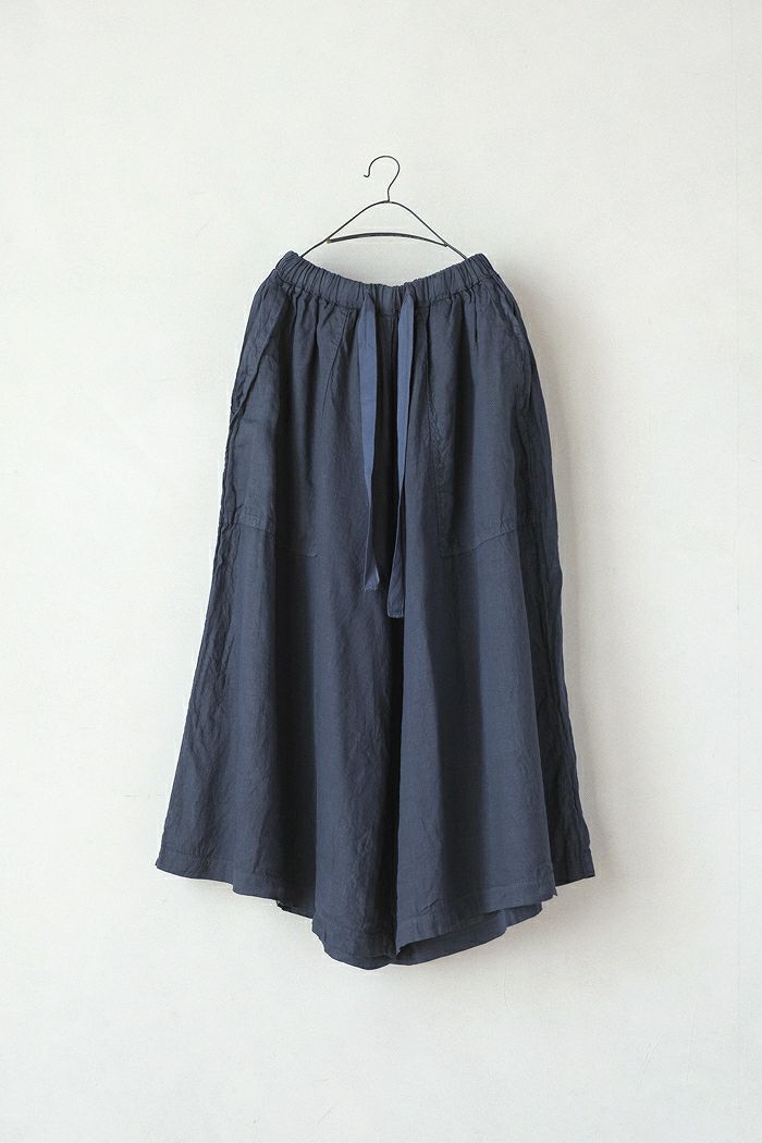 ARTE POVERA アルテポーヴェラ <BR>リネン染め ギャザリングパンツ(25SS)