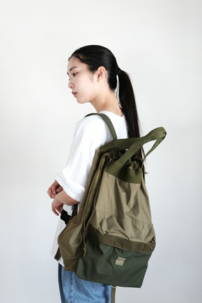 ARTE POVERA アルテポーヴェラ <br>オランダシェラフ染 RE-巾着リュック(25SS)