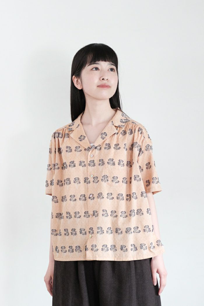 GASA* ガサ <BR>収穫を待つ　開襟ブラウス(25SS)