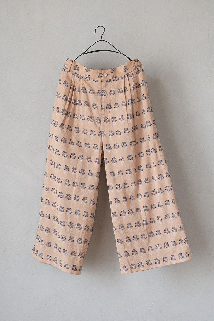 GASA* ガサ <BR>収穫を待つ　ギャザーワイドパンツ（25SS)