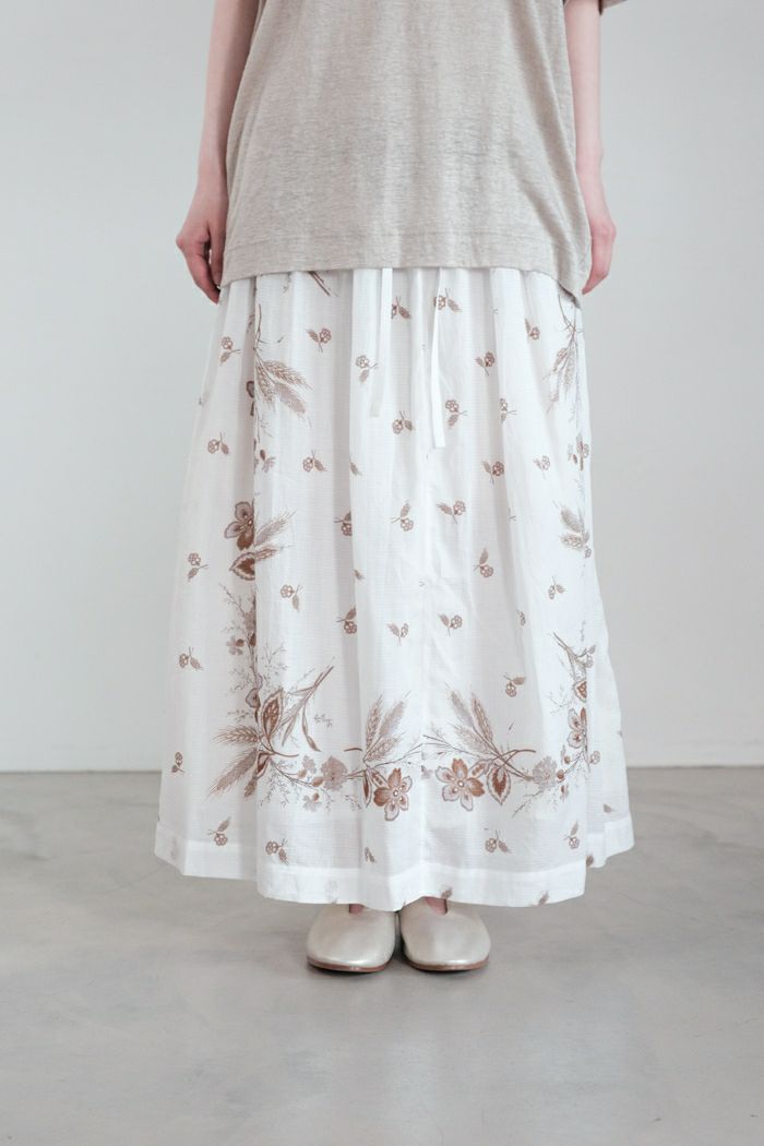 GASA* ガサ <BR>ひとやすみ　ギャザースカート(25SS)