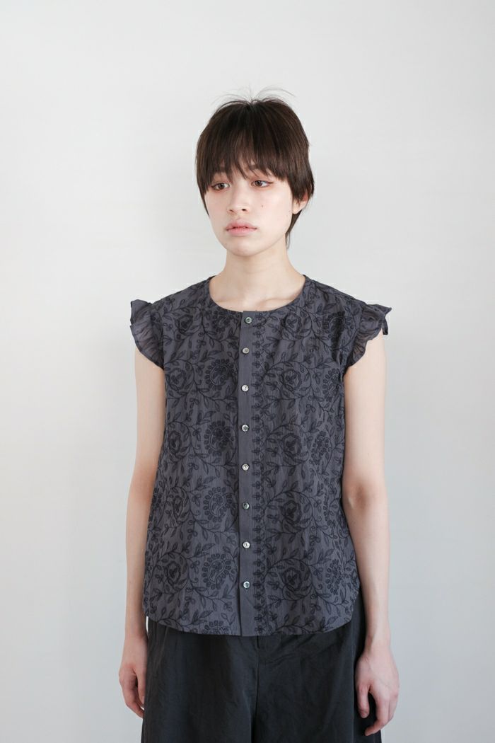 GASA* ガサ Lepus うさぎ座 ヨークギャザーブラウス(24SS) | T.T. GARRET