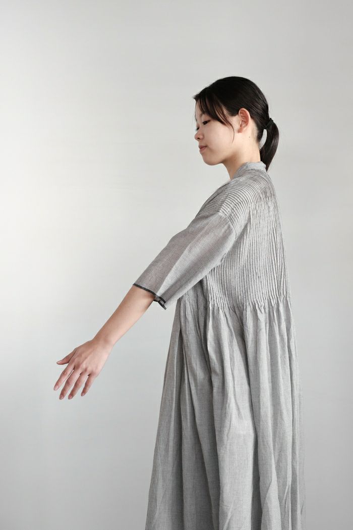 maison de soil メゾン ド ソイルHANDWOVEN COTTON SINGLE CHECK