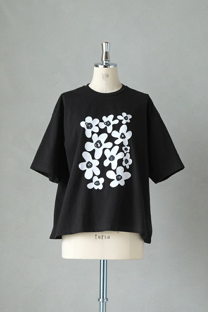  nunuforme ヌヌフォルム <br>フラワープリントT(25SS)