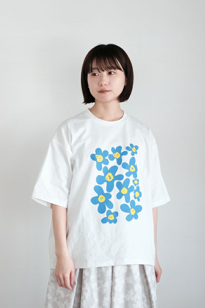 nunuforme ヌヌフォルム <br>フラワープリントT(25SS)