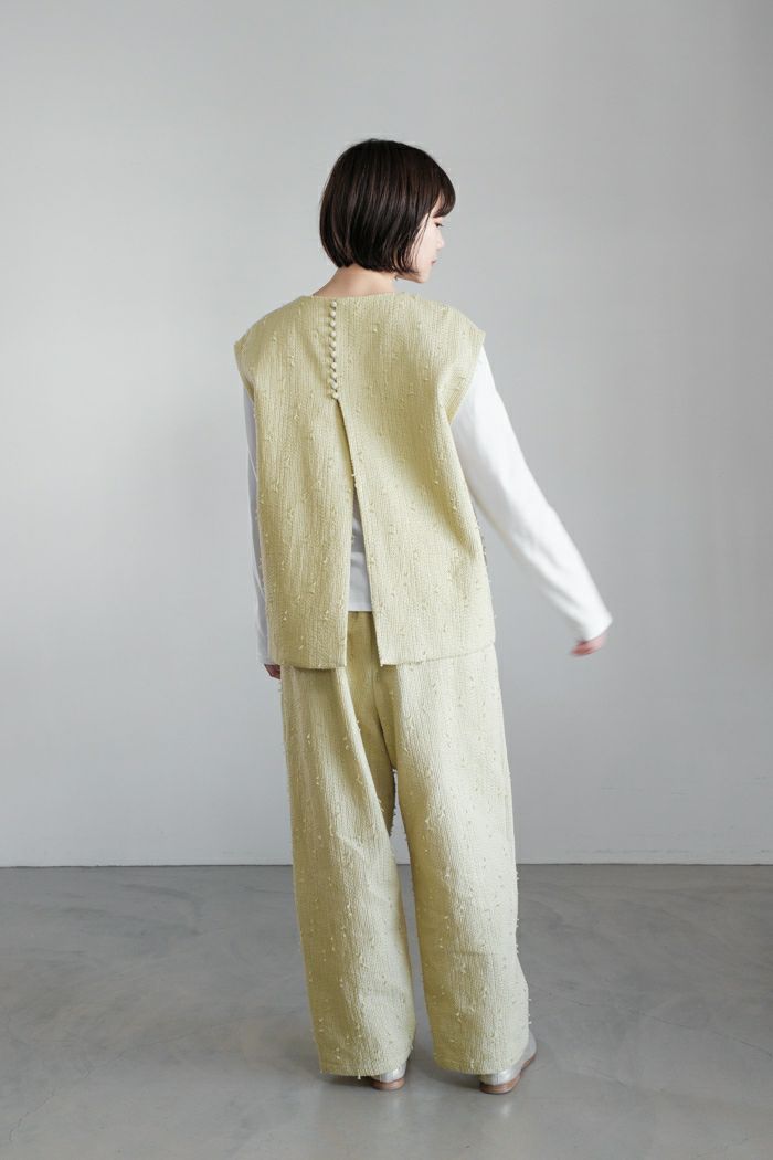 qiri キリ sashiko jacquard ベスト(25SS) | T.T. GARRET