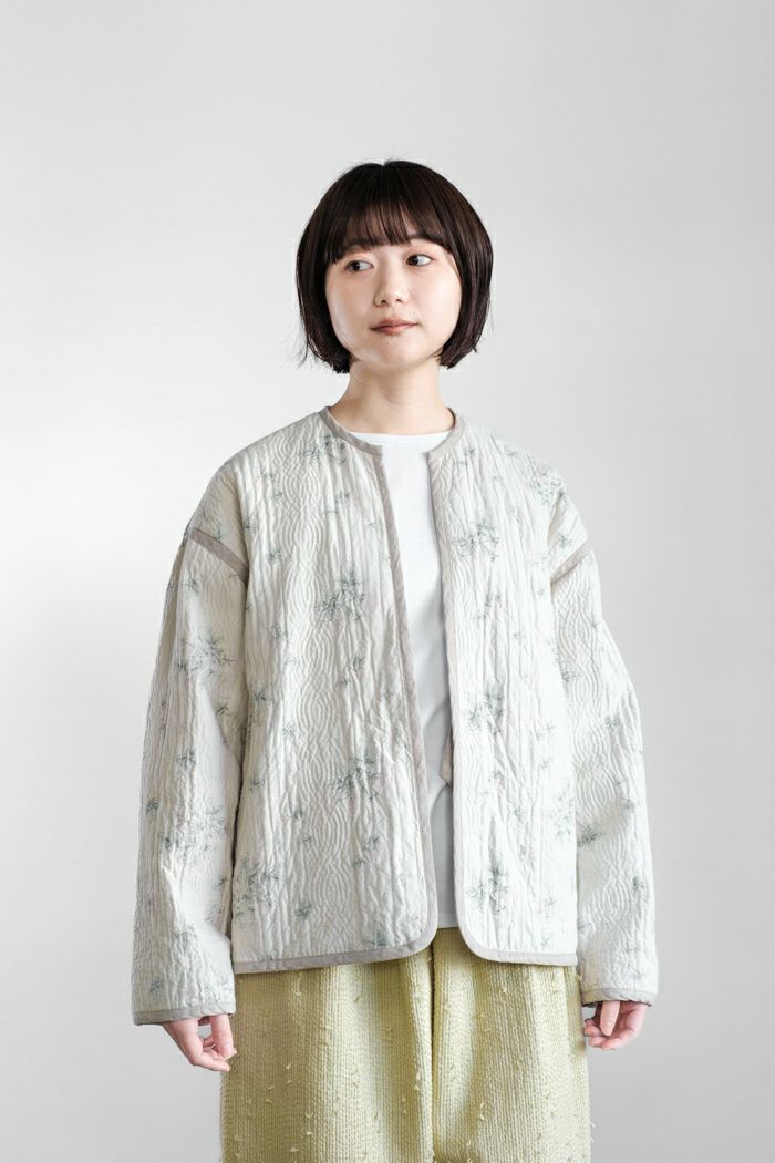 qiri キリ ジャケット qiri キリ flower quilt jacquard ジャケット(25SS) | T.T. GARRET