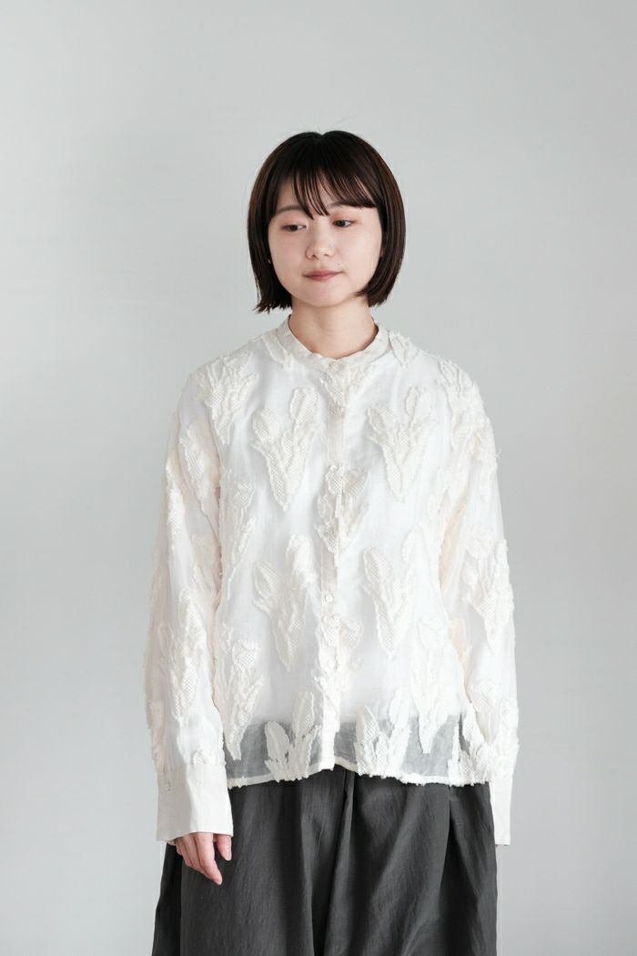 qiri キリ tulip lace jacquard ブラウス(25SS) | T.T. GARRET