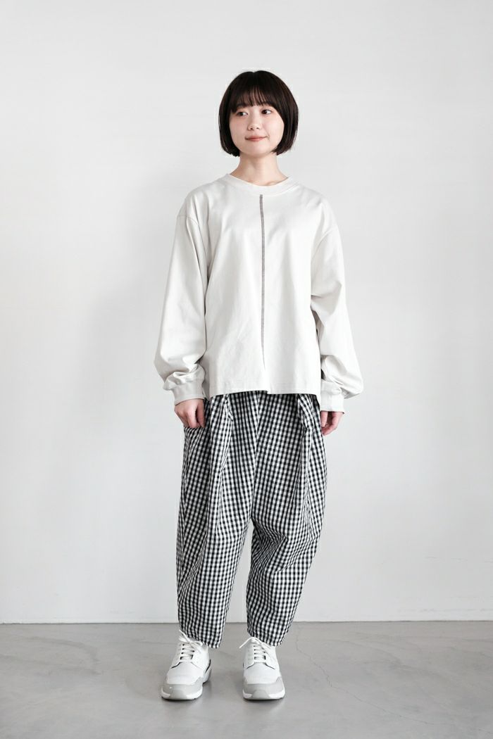 sneeuw スニュウ ギンガムコクーンパンツ(25SS) | T.T. GARRET