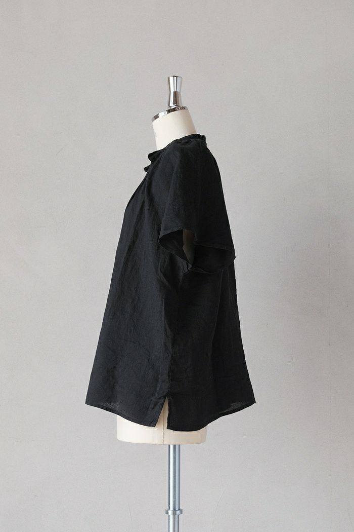 ARTE POVERA アルテポーヴェラ リネン染め スタンドギャザー