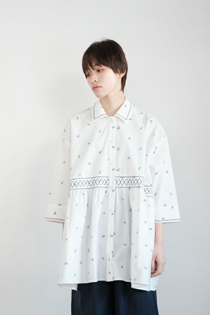 ASEEDONCLOUD アシードンクラウド <br>gardener pajama tunic(25SS)