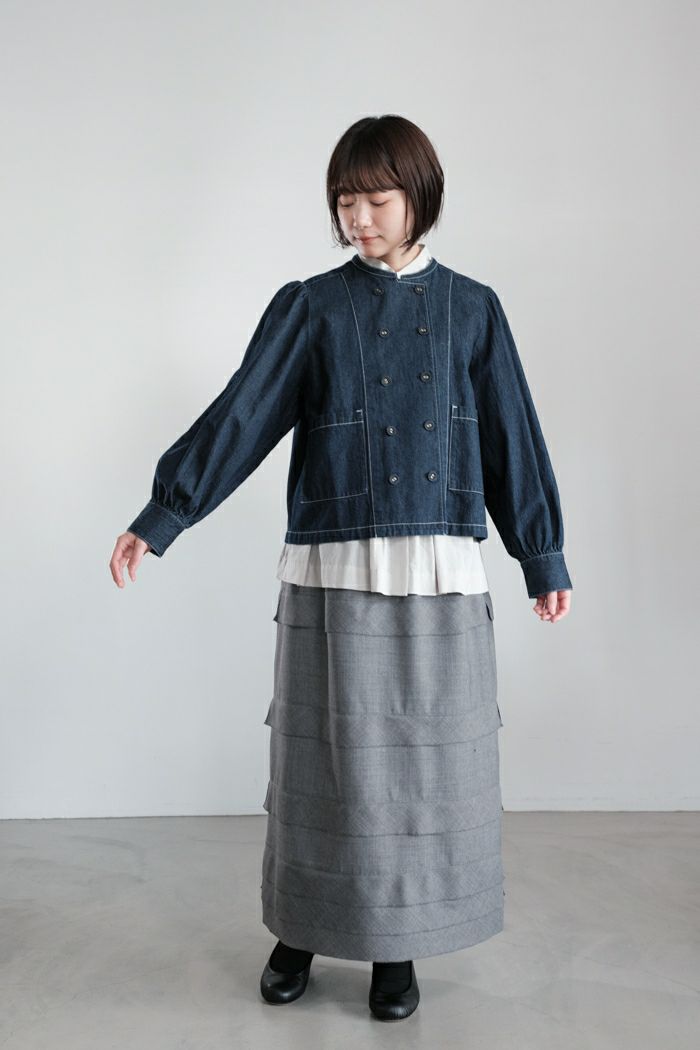 【日本製】 Porter des boutons ポルテデブトン デニムコックジャケット ジャケット・アウター