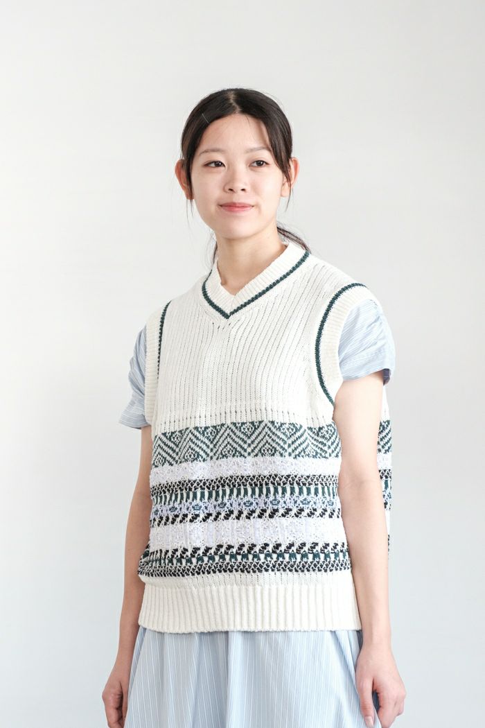 ASEEDONCLOUD アシードンクラウド <br>family traditions knit vest(25SS)