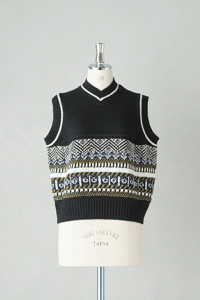 ASEEDONCLOUD アシードンクラウド <br>family traditions knit vest(25SS)