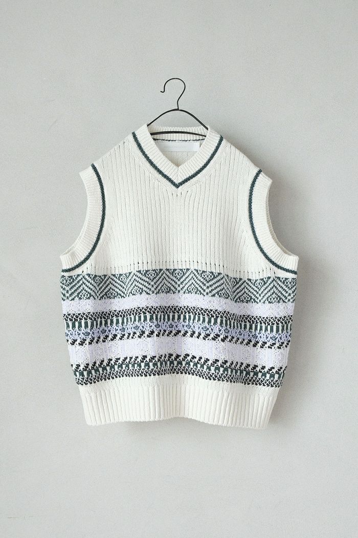 ASEEDONCLOUD アシードンクラウド family traditions knit vest