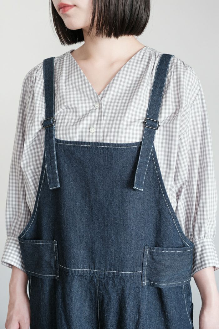 ポルテデブトン　　サロペット Porter des boutons デニムサロペット | moln